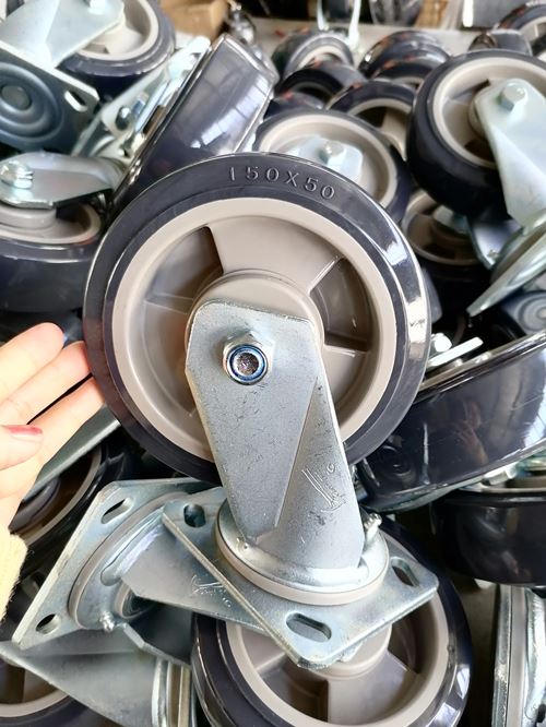 Polyurethane tread Plastic Core Swivel Casters